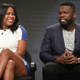 Courtney Kemp and 50 Cent during happier times at TCA, via Getty.